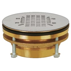 Sioux Chief JackRabbit 2 in. D Brass Shower Drain