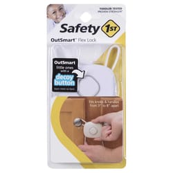Safety 1st OutSmart White Plastic Cabinet Flex Lock 1 pk