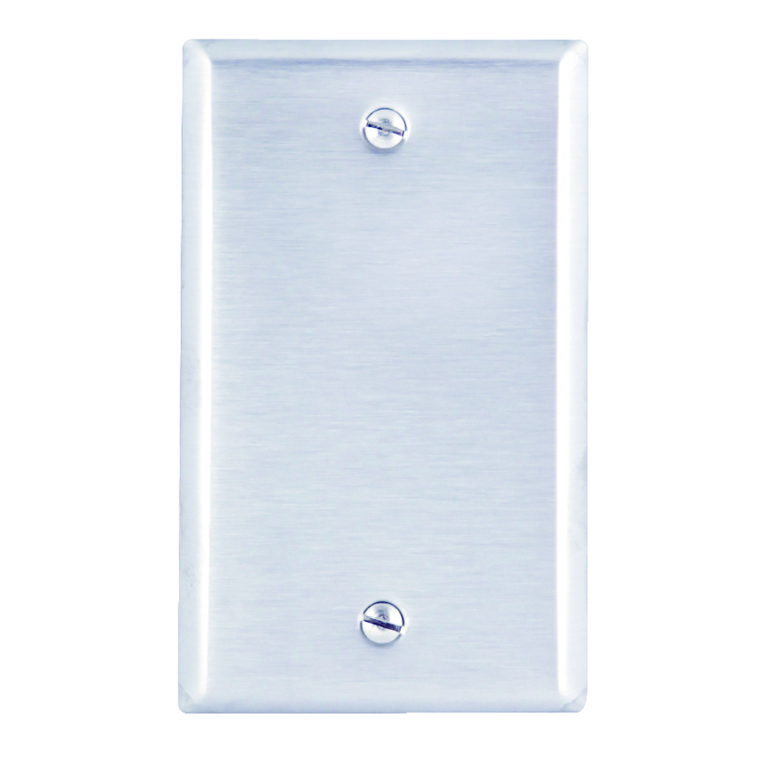 Photos - Household Switch Leviton Silver 1 gang Stainless Steel Blank Wall Plate 1 pk 84014-000 