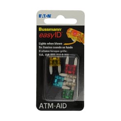 Bussmann EasyID 30 amps ATM Assorted Blade Fuse Assortment 5 pk