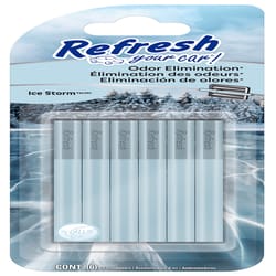 Refresh Your Car! Ice Storm Scent Car Vent Clip Solid 6 pk