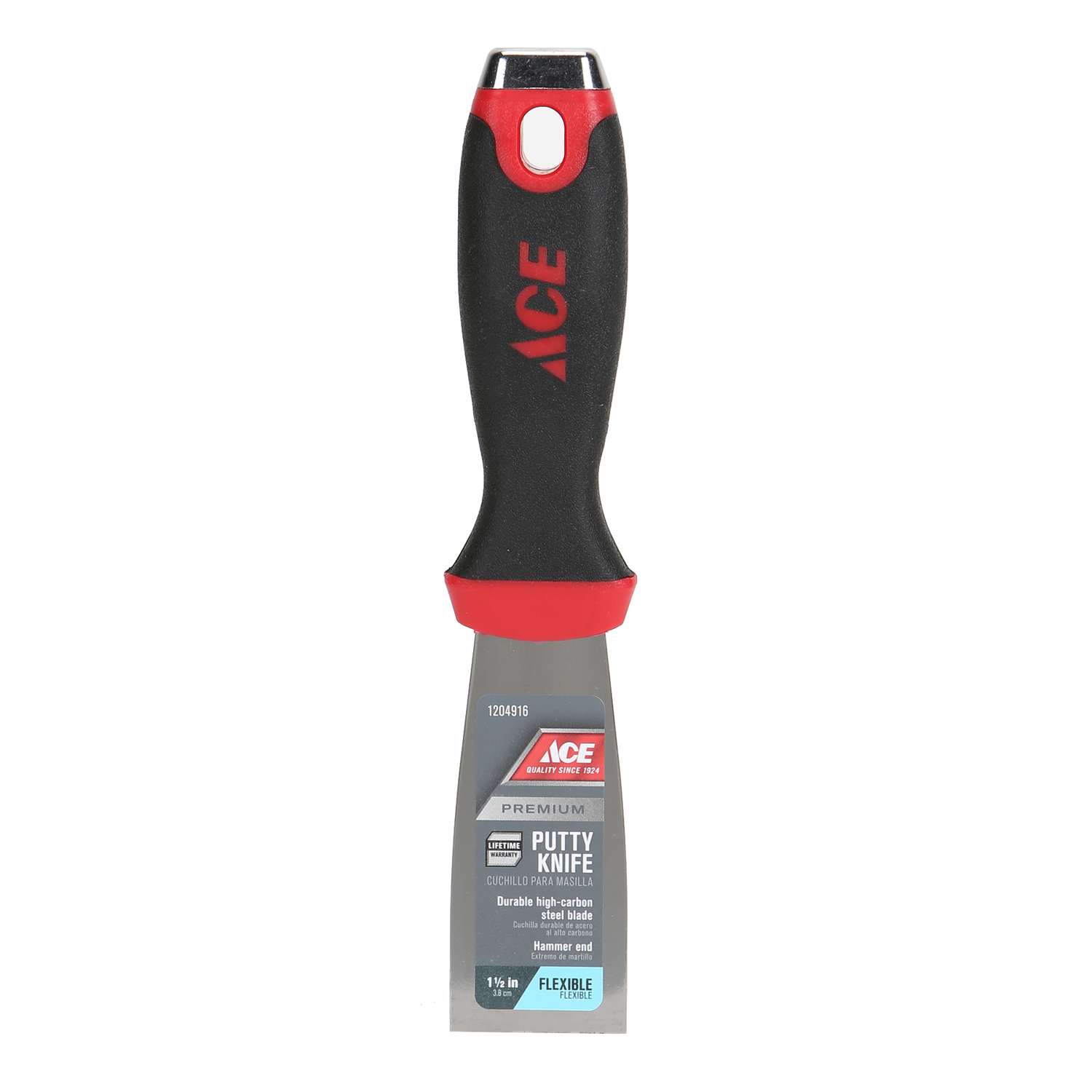 Ace 11/2 in. W HighCarbon Steel Flexible Putty Knife Ace Hardware