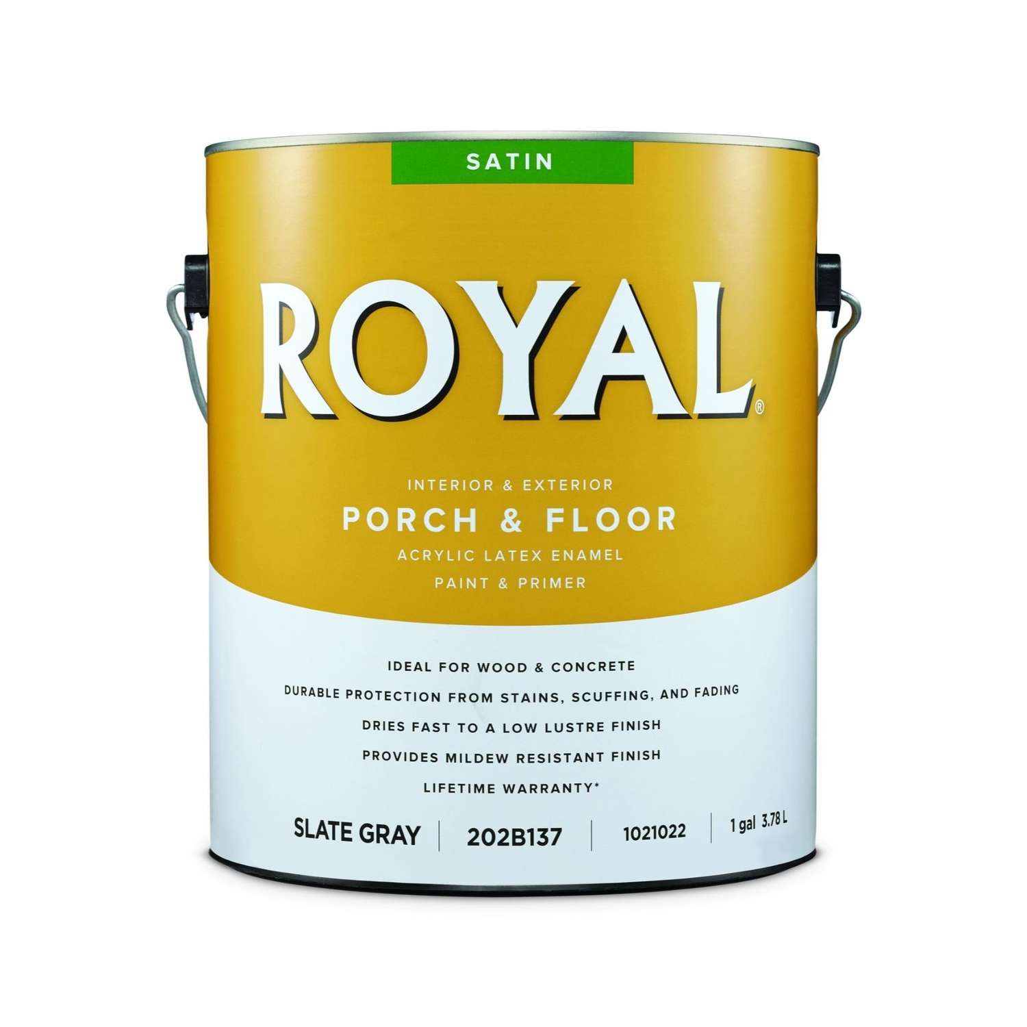 Royal Satin Slate Gray Porch & Floor Paint 1 gal. Ace Hardware