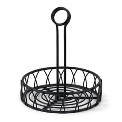Spectrum Twist Black Steel Condiment Stand
