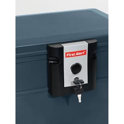 First Alert 0.62 cu ft Key Lock Gray File Chest