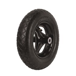 ACE 16 in. D Centered Wheelbarrow Tire Rubber 1 pk