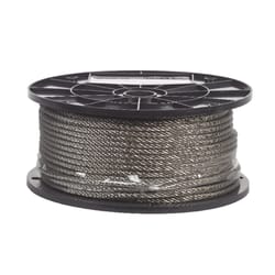 Campbell Chain Electro-Polish Stainless Steel 3/16 in. D X 250 ft. L Cable