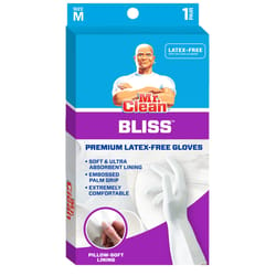Mr. Clean Bliss Nitrile Cleaning Gloves M White 1 pk