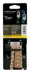 Nite Ize CamJam 5/32 in. D X 2 in. L Black Twisted Plastic Tie-Down Rope