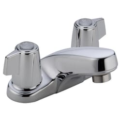 Delta Polished Chrome Centerset Bathroom Sink Faucet 4 in.