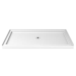 DreamLine SlimLine 2-3/4 in. H X 30 in. W X 60 in. L White Shower Base