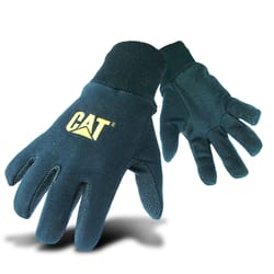 CAT Men's Indoor/Outdoor Dotted Work Gloves Black L 1 pair