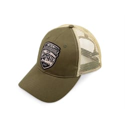 Camco Life is Better at the Campsite Trucker Hat Olive One Size Fits Most
