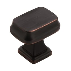 Amerock Revitalize Traditional Rectangle Cabinet Knob 1-3/16 in. Oil Rubbed Bronze 1 pk