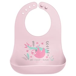 Stephen Joseph Pink Silicone Bib