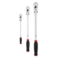 Craftsman V-Series 1/2, 1/4 and 3/8 in. drive Comfort Grip Long Flex Head Ratchet Set