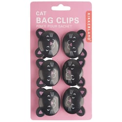 KIKKERLAND Black ABS Plastic Bag Clips