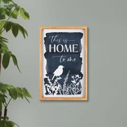 P. Graham Dunn This Is Home To Me 24.25 in. H X 2 in. W X 15.75 in. L Blue/White Wood Wall Decor