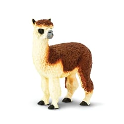 Safari Ltd. Safari Farm Alpaca Toy Brown/White
