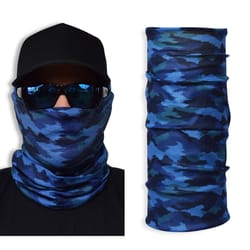 John Boy Camo Face Guard Blue One Size Fits Most