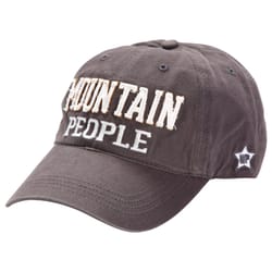 Pavilion Mountain People Baseball Cap Dark Gray One Size Fits All