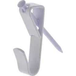 HILLMAN Steel-Plated White Conventional Picture Hanger 100 lb 2 pk