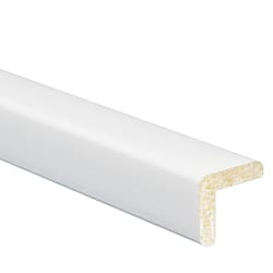 Inteplast Building Products 15/16 in. H X 15/16 in. W X 8 ft. L Prefinished White Polystyrene Trim