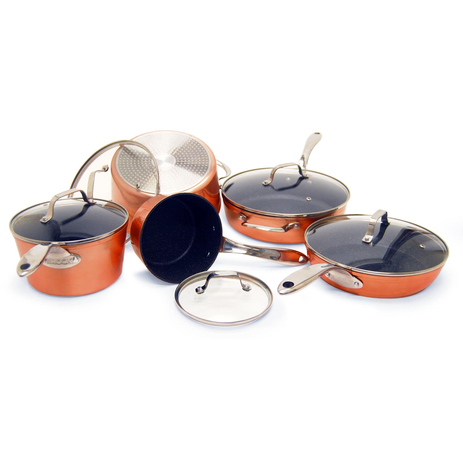Starfrit The Rock Aluminum Cookware Set Copper Sansujyuku sansujyuku.com