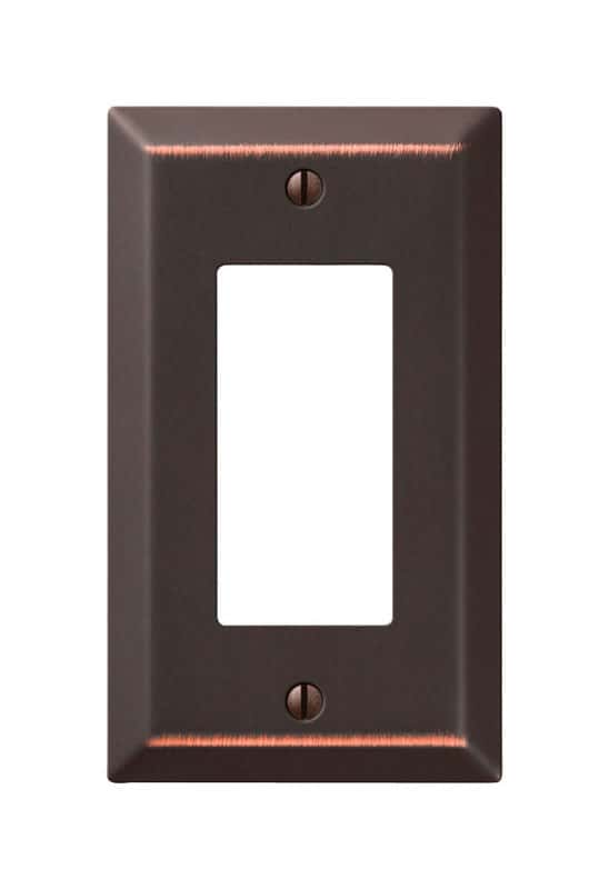 Amerelle Century Aged Bronze Bronze 1 gang Stamped Steel Rocker Wall