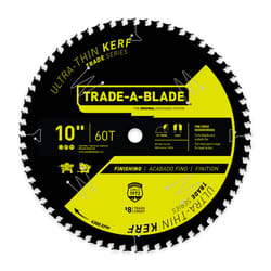 Trade A Blade 10 in. D X 5/8 in. Ultra Thin Kerf Carbide Saw Blade 60 teeth 1 each