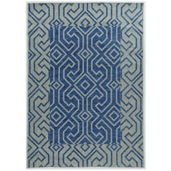 Linon Home Decor 9.5 ft. W X 6.5 ft. L Blue/Gray Polypropylene Accent Rug