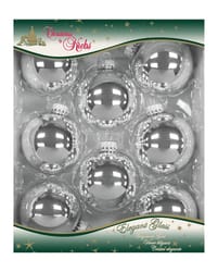 Christmas by Krebs Bright Silver Ball Ornament