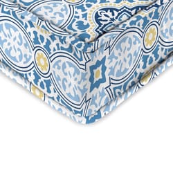 Jordan Manufacturing Blue Geometric Polyester Deep Seating Cushion 22.5 in. H X 5 in. W X 21.5 in. L