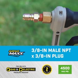 SurfaceMaxx 3/8-in Male NPT x 3/8-in Quick Connect Plug 4500 psi