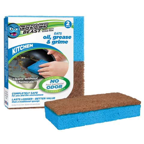 Full Circle Walnut Scrubber Sponge - 2 pack