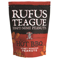 Rufus Teague Hot-Honey Roasted BBQ Peanuts 9 oz Bagged