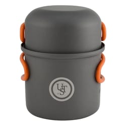 UST Brands Solo Gray/Orange Cookware Set 2 pc