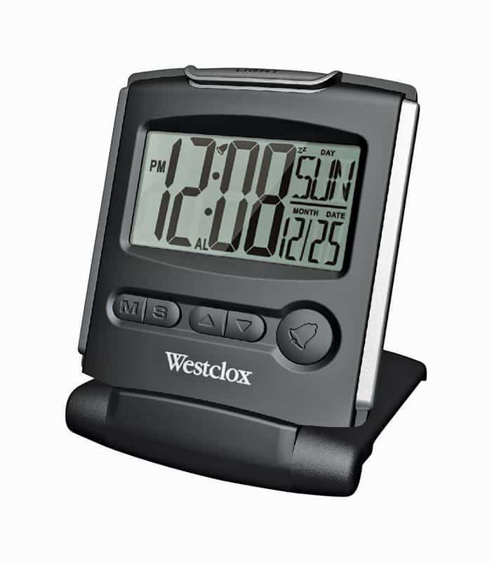 Westclox Black Travel Alarm Clock Digital Ace Hardware