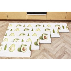 Hitrons 17.9 in. W X 29.52 in. L Multi-Color Avocado Polyester/Vinyl Anti-Fatigue Mat