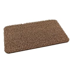 GrassWorx Clean Machine 18 in. W X 30 in. L Taupe Flair AstroTurf Door Mat