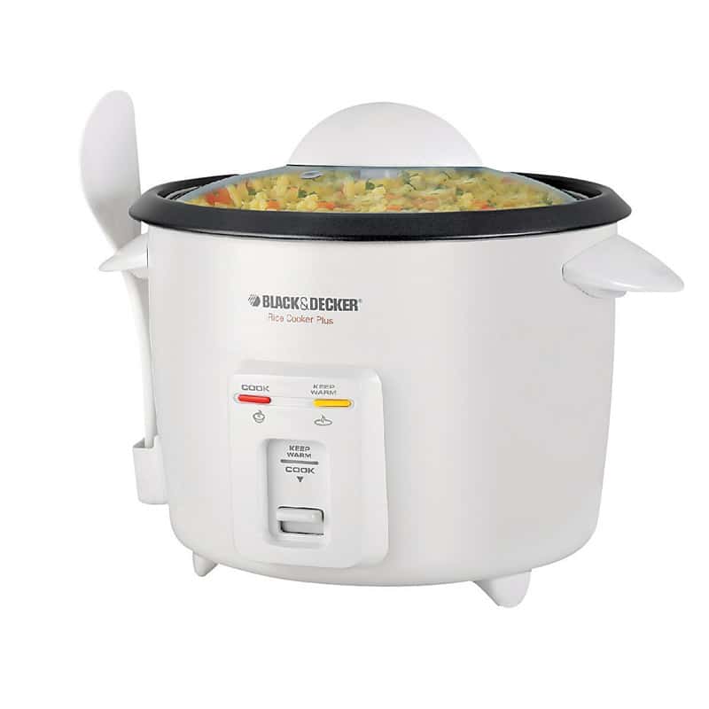 Black and Decker White 16 cups Programmable Rice Cooker Ace Hardware