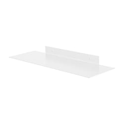 Dolle Katana 1.8 in. H X 23.6 in. W X 7.9 in. D White Steel Decorative Wall Shelf