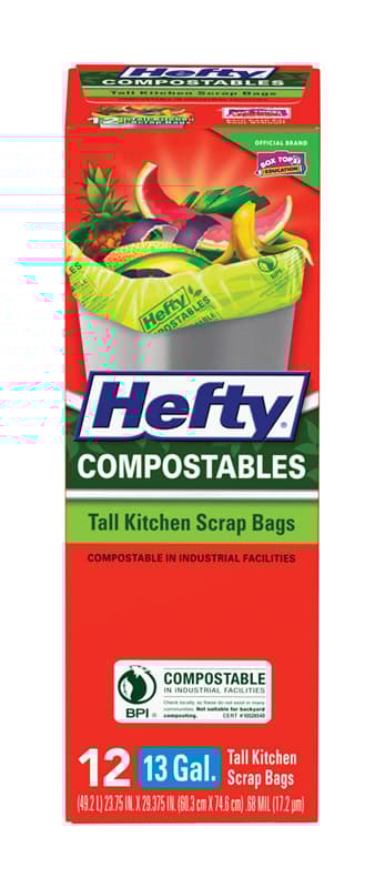 UPC 013700520013 product image for Hefty 13 gal. Trash Bags Flap Tie 12 pk | upcitemdb.com
