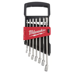 Milwaukee Max Bite Metric Combination Wrench Set 12 in. L 7 pc