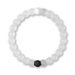 Lokai Classic Unisex Round Clear Bracelet Silicone Water Resistant Size 7.5