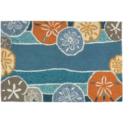 Homefires 22 in. W X 34 in. L Multi-Color Beachcomber Polypropylene Accent Rug