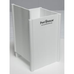 Post Shields Inc. 6 in. H X 4 in. W X 4 in. L Plastic White Fence Post Protection
