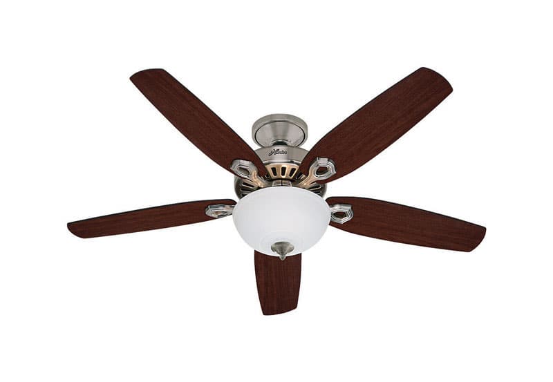 Hunter Builder Deluxe 52 in. Brushed Nickel LED Indoor Ceiling Fan