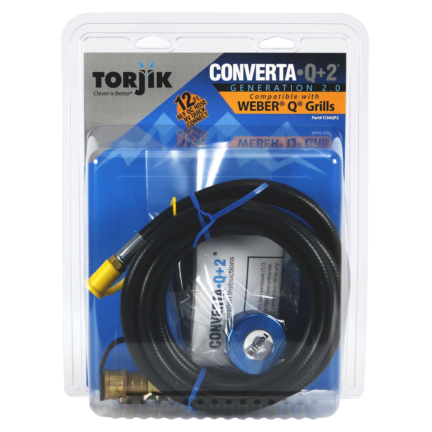 Torjik Converta Q+2 12 ft. L Propane Connection Kit 1 pk Ace Hardware