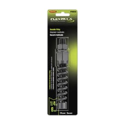 Flexzilla Anodized Aircraft Aluminum Reusable End 1/4 in. Male 1 pc